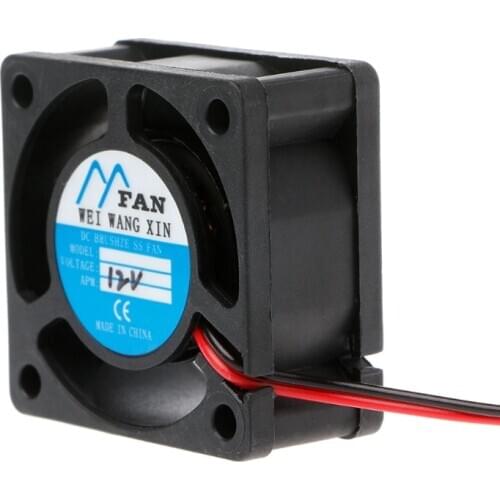 40mm×40mm×20mm DC 12V 2-Pin 5 Blade Cooler Brushless Mini Cooling Fan 4020