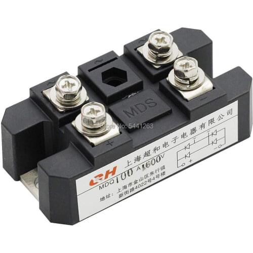 Bridge Rectifier MDQ-100A 100A 1600V Full Wave Diode Module One Phase