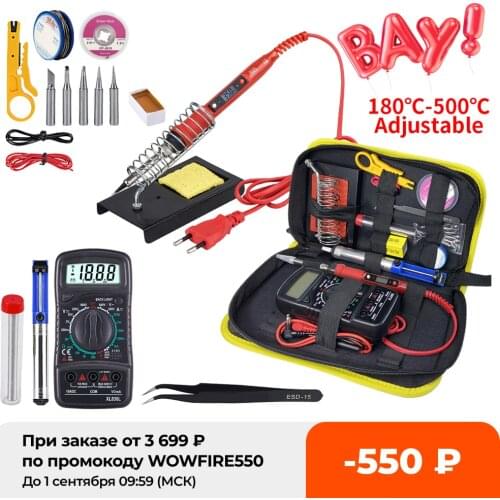 JCD 80W Digital Electric Soldering Iron Kit Temperature Adjustable 220V/110V Welding Tool Ceramic Heater Soldering Tips Rework