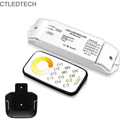 All New T7 CCT Color Remote 4 zone Control Wireless Controller Area scene RF controller 12V24V5Ax4CH for Double Tape Strip Light