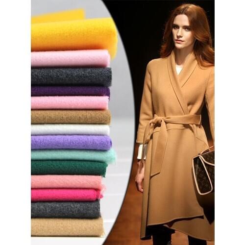 Woolen Fabrics Fabrics Cashmere Thickening Autumn and Winter Clothing Coats Jackets Skirts Faux Wool Double-sided Woolen Cloth