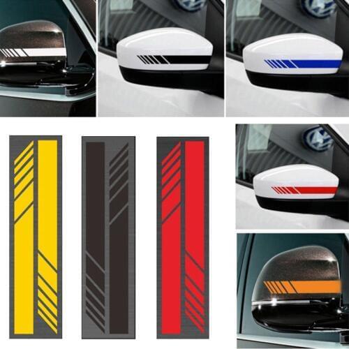 Car sticker rear view mirror side stripe vinyl for Peugeot 206 207 208 301 307 308 407 2008 3008 4008