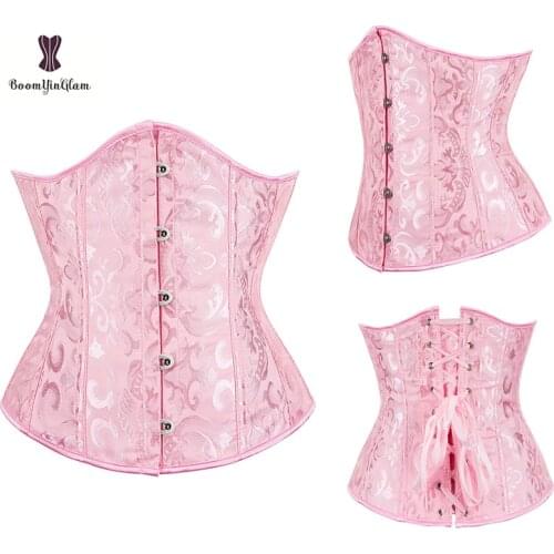 Free Shipping Wholesale Price Jacquard Intimated Clothes Floral Embroidery Underbust Corset Slimming Waist Cinchers 2833