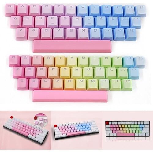 30% Off 35 Keys Colorful Backlight Key Caps Replacement Mechanical Keyboard PBT Keycap Universal Accessories Gaming Keyboard Acc