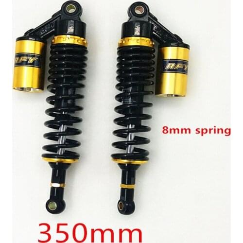 350mm 8mm spring Motorcycle Shock Absorbers for Suzuki Honda CB750 F2N Yamaha VMAX KAWASAKI Z900 ATV Quad black purple