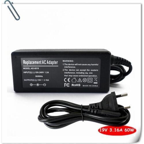 AC Adapter Laptop charger Plug for Samsung NP-X460-AA01US NP-X460-WS01US NP-X460-AS01US R780VE-JT01 19V 60W Power Supply Cord