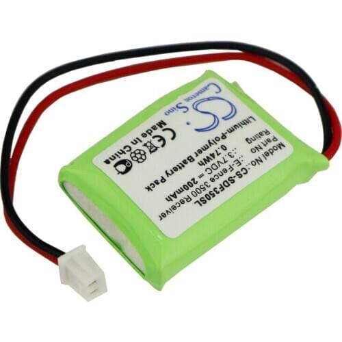 Cameron sino 200mah battery for DOGTRA E-Fence 3500 Receiver YS-300 Bark Collar