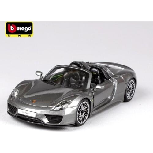 Bburago Diecast 1:24 Scale 918 Spyder Alloy Car Model Die-cast Vehicles Toys Adult Collection Gifts Souvenir