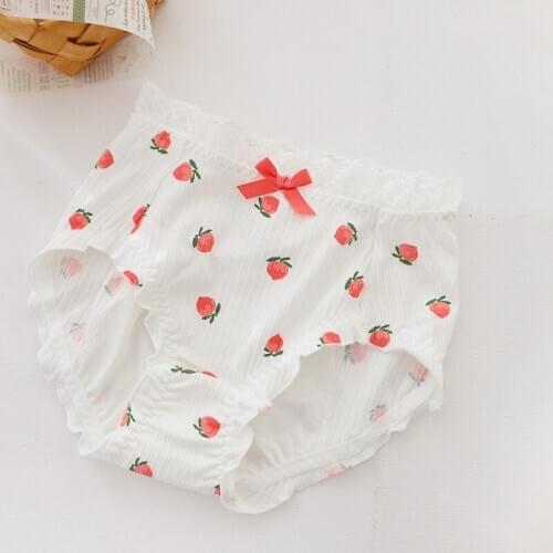 New sweet summer Menstrual period Seamless Panties women 2020 Korea pure cotton Mid-rise lingerie Panties women N397