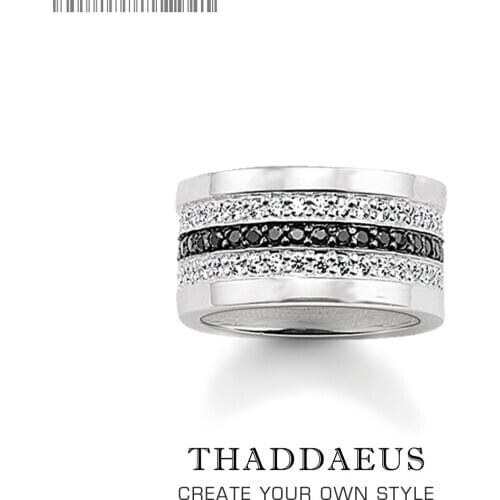 Entenity Ring Black & White Pave,Europe Style Glam Fashion Good Jewerly For Women,2017 Gift In 925 Sterling Silver,Super Deal