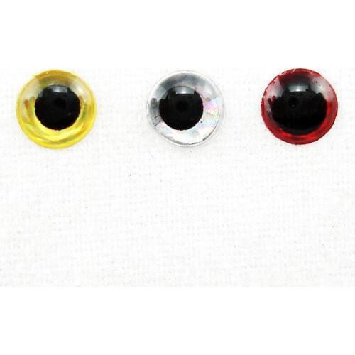 Shared With fish 100Pcs/Lot 4mm 3D Holographic Fishing Lure Eye Fly Tying,Lure Baits Making with Gold,Silver,Red,Colors