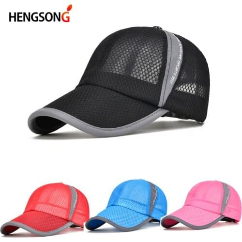 HENGSONG Unisex Summer Breathable Golf Cap Hat Women Mesh Cap Snapback Hat Golf Cap Male Sport Brand Hat Golf Cap Men