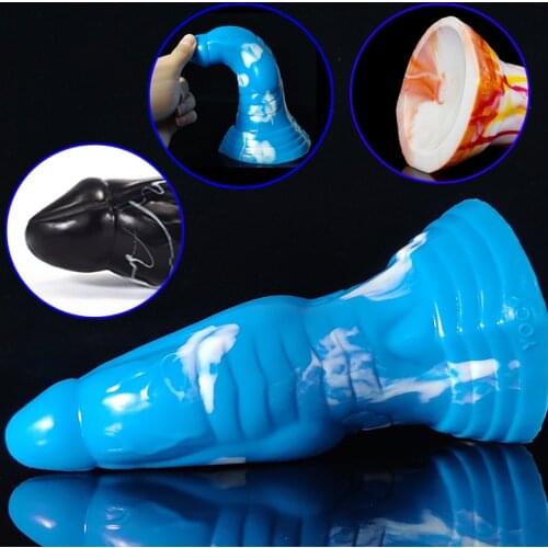Imitate Animal Penis Realistic Dildo Anal Butt Plug Suction Cup Penis Toy Anal G Spot Masturbator Toy Cock Vagina Anal Butt Plug