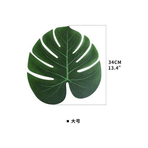 Artificial Tropical Palm Leaves Hawaiian Party Summer Jungle Theme Party Decoration Wedding Birthday Home Table Decor