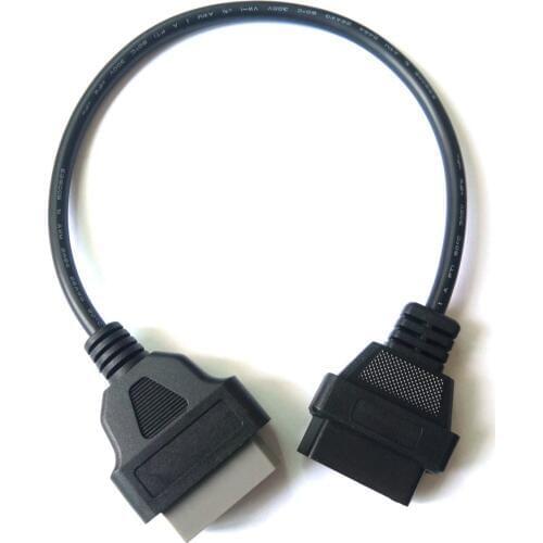 Eaglerich 14Pin to 16PIN OBD1 OBD2 Cable For Nissan OBD II Diagnostic Interface ELM327 Scanner Extension Adapter Cor
