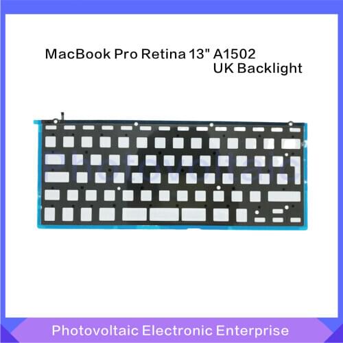 New Replacement Laptop Keyboard Backlight UK Layout For Macbook Pro Retina 13'' A1502 Keyboard Backlight 2013 2014 2015 Year