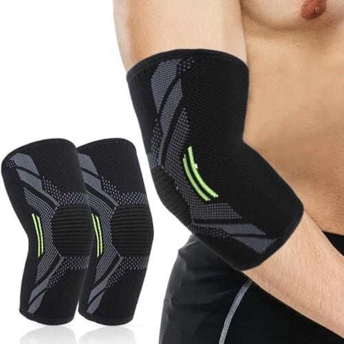 1PCS Compression Elbow Brace Support Protector Elastic Nylon Basketball Volleyball Bandage Arm Sleeve Elbow Pads