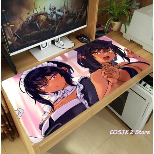 Anime Jahy sama wa Kujikenai Jahy Mouse Pad Thicken Laptop Gaming Mice Mat Table Keyboard Mat Anti-Slip Playmat Cosplay Gifts