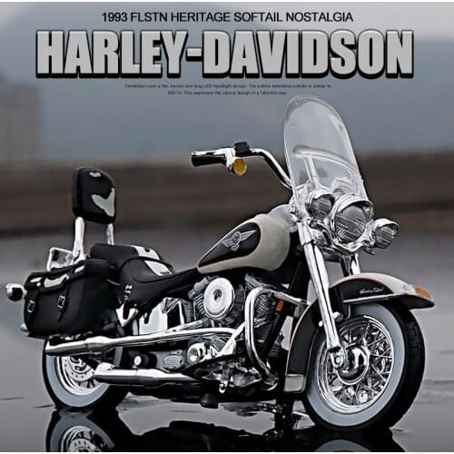 Maisto 1：18 Harley 1993 FLSTN Alloy Motorcycle Adult Collection Gifts Toy ornaments Various fine details