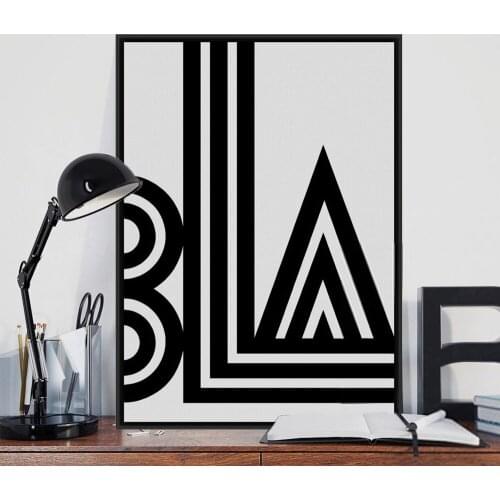 Minimalist Black White Typography Vintage Poster Print Abstract Picture Canvas Painting No Frame Nordic Home Decor Wall Art Gift