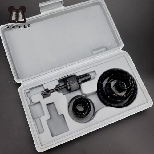 Free Shipping 8Pcs/lot DIY Wook Hole Saw Drill Bit Set for PVC / Wood / Gypsum Board 19mm~64mm Depth:20mm