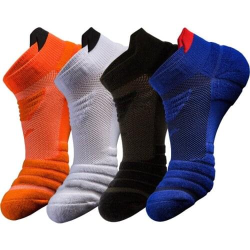 Men Basketball Running Socks Breathable Anti-slip Outdoor Sport Hiking Cycling Walking Socks Cotton Sweat Absorption Socks