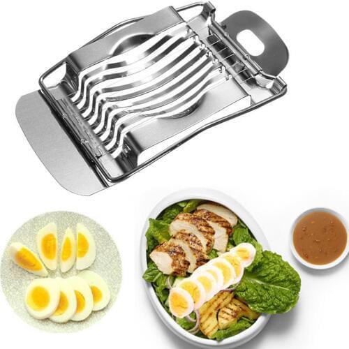 1Pcs Household Kitchen Egg Cutter Stainless Steel Wire Egg Slicer For Hard Boiled Eggs Kitchen Tool Home Gadgets Accessories