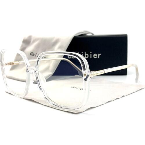 GALIBIER Anti Blue Rays Glasses Transparent Rectangle Big Anti Glare Glasses For Computer Fashion Cheap
