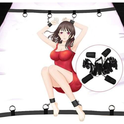 Sex Bandage Adult Game Chairs Swing Hanging Door Sex Furniture Straps Flirting Bondage Rope Handcuffs Erotic Toys for Couples