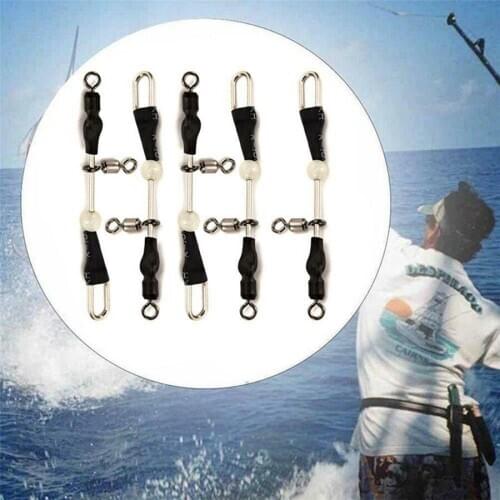 Fishing Supplies 5PCS Fishing Hook Fishing Line Connector, High Quality Spin Copper Alloy Quick Fishing Hook Discounts W