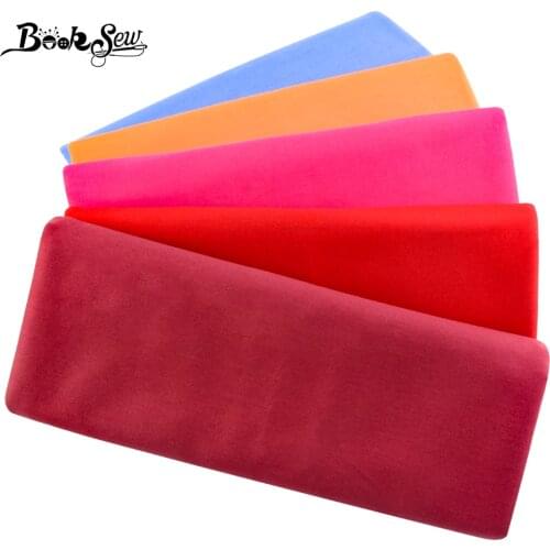Booksew Twill Classic Red Solid Color 100% Cotton Textile Fabric Meter DIY Patchwork Sewing Material Telas Por Metro Cloth