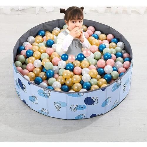 Ball Pit for Toddlers, Foldable Ball Pool for Ocean Balls, Little Monster Ball Pit for Kids and Babies, Waterproof Play Tent
