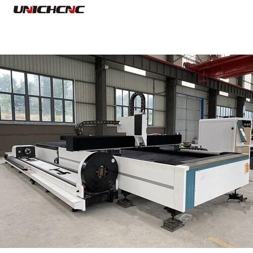 1530 Plate and tube steel fiber laser cutting machine 1500W 2000W fiber tube cutting