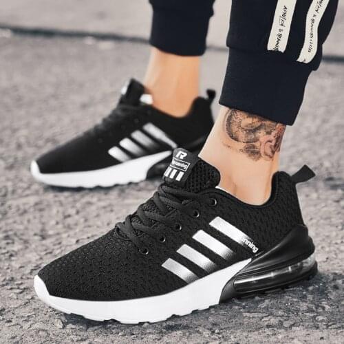 Non Slip Men Women Breathable Jogging Sport Footwear Sneaker Unisex Wear-resistant Outdoor Air Cushion Comfortable Running Shoe