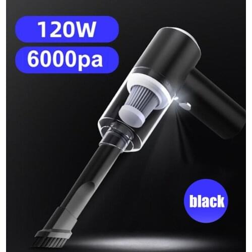 USB Rechargeable Cordless 5500Pa 120W Portable Handheld Powerful Wireless Car Vacuum Cleaner for SUV Truck Home Office
