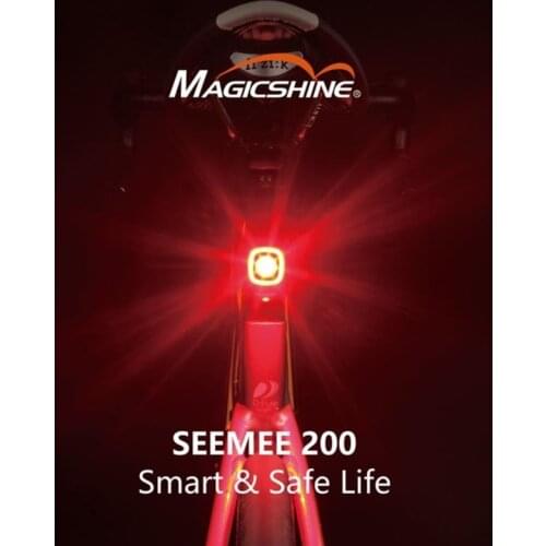 Bicycle LED Taillight Magicshine SEEMEE 200 Bike Smart Light Auto Brake IPX6 Cycling Rear Lights