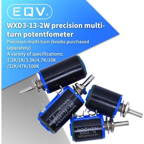 WXD3-13-2W 100 200 220 470 680 Ohm 1K 2.2K 3.3K 4.7K 5.6K 6.8K 10K 22K 33K 47K 100K Ohm Wirewound Potentiometer