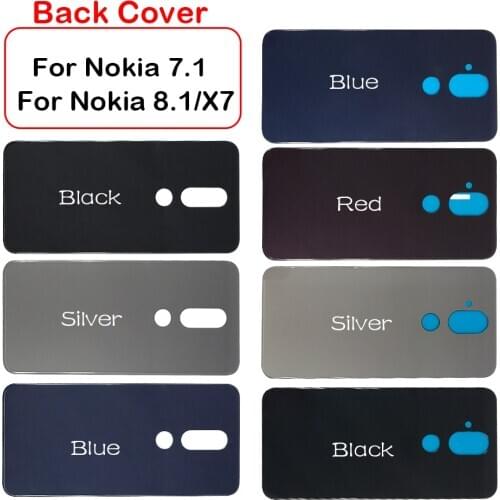 10PCS Replacement Glass Battery Back Cover Case For Nokia 9 For Nokia 7 For Nokia 7.1 For Nokia 8.1 X7