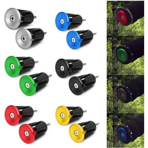 1 Pair Bicycle Handle Bar Cap End Plugs Bike Handlebar Grips