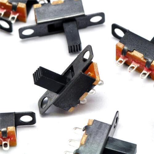 100PCS/LOT SS12F15VG6 KNOB / lever-type toggle switch (3 feet 2 files) handle high 6MM