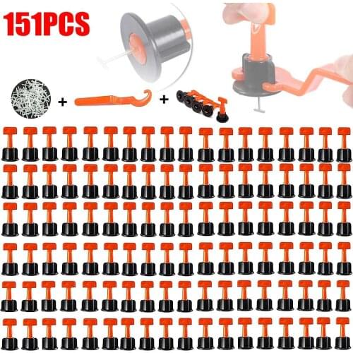 151Pcs/Set Level Wedges Tile Spacers For Flooring Wall Tile Spacer Carrelage Tile Leveling System Leveler Locator Spacers Plier