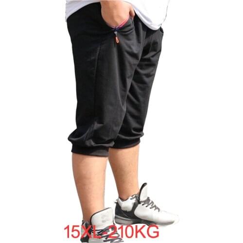 2021 New Summer Sports Calf length Pants Men Plus Size 5xl 12xl 13xl 14xl 15xl Trousers Male Casual Trousers Cotton 56 70 62