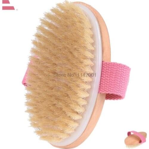 300pcs Bathing Brush Dry Skin Body Soft Natural Bristle SPA Brush Without Handle Wooden Bath Shower Brush SPA Body Brush