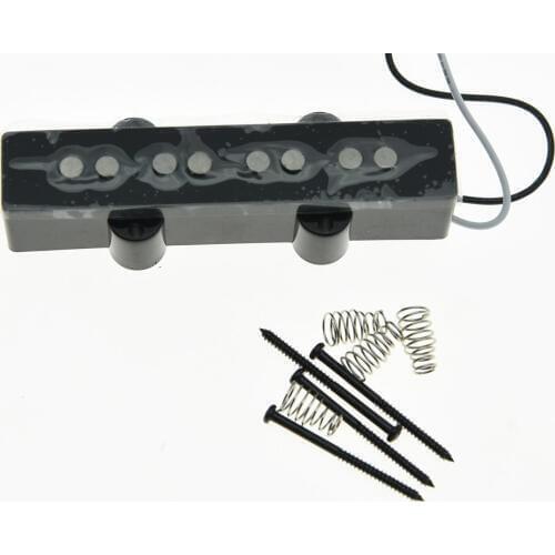 4 String Jazz Bass Alnico 5 NECK Pickup 60s Vintage Sound J Bass Pickup Black