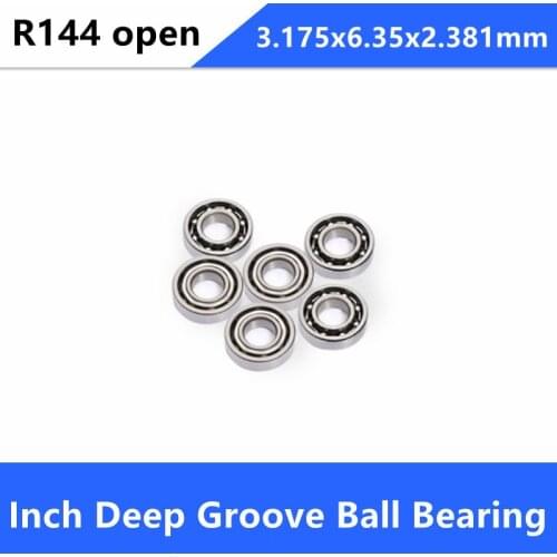 500pcs/lot R144 Open Dental Handpiece Deep Groove Ball bearing Miniature 3.175x6.35x2.381mm