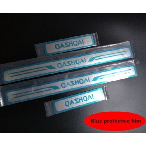 Car Accessorise Stainless Steel Door Sill Scuff Plate for Nissan QASHQAI J11 Car Styling Sticker 2016-2020 4pcs