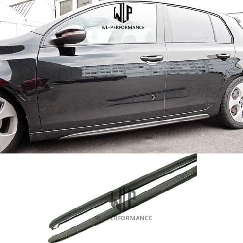 Golf 6 High Quality Carbon Fiber Side Skirts Car Styling For Volkswagen Golf 6 Car Body Kit 2010-2013