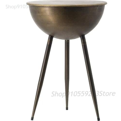 Cj021 Industrial Style Modern Designer Style Iron Art Sofa Living Room Side Table And Small Coffee Table
