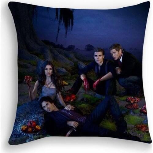 The Vampire Diaries Pillow Covers Decorative Cushion Cover Polyester Pillowcases Throw Pillow Cover 45*45cm