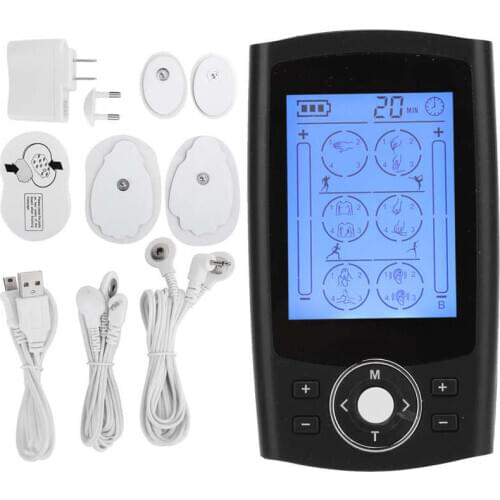 24 Modes EMS Muscle Stimulator Body Massager Acupuncture Back Neck Tens Physiotherapy Machine Electric Massage Health Care Tool